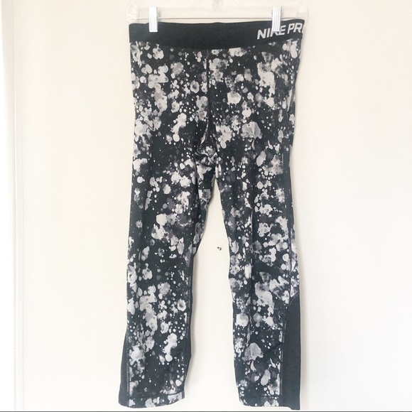 Nike Pro Abstract Printed Dri-FIT Workout Leggings Size Large - Picture 1 of 6